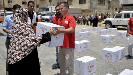 Газа аймағына қайырымдылық көмек жетті