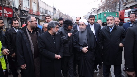 ИИР президенті құлаған Plasco ғимаратын көріп қайтты