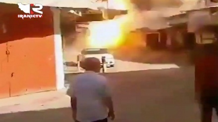 Газа базарындағы күдікті жарылыс  