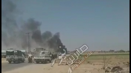 Америкалық ұшқышсыз ұшақ Сирияның шекарасына жақын жерде Хашд аш-Шаабидің көлігіне шабуыл жасады