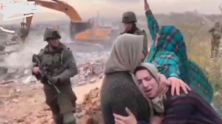 Сионистер палестиналық отбасының үйін қиратты