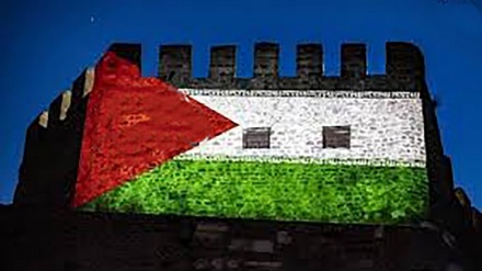 Чили астанасында Палестина туының суреті салынды