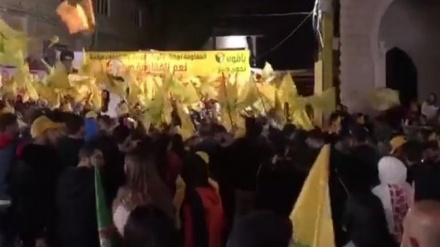 Хизбулланың жақтастары өздерінің кейбір үміткерлерінің жеңісін көшеге шығып тойлады