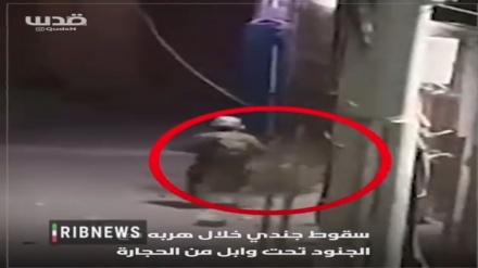 Палестиналықтар лақтырған тастан сионистік əскери құлап түсті