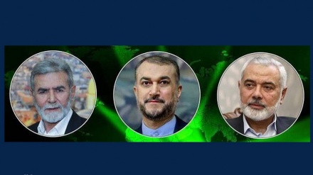  Иран Сыртқы істер министрі ХАМАС саяси бюросының басшысы және Палестина Исламдық жиһады қозғалысының бас хатшысымен сұхбаттасты
