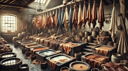 Тері өңдеу зауыты үш жылдық тоқтап тұрғаннан кейін жұмысын қайта бастады